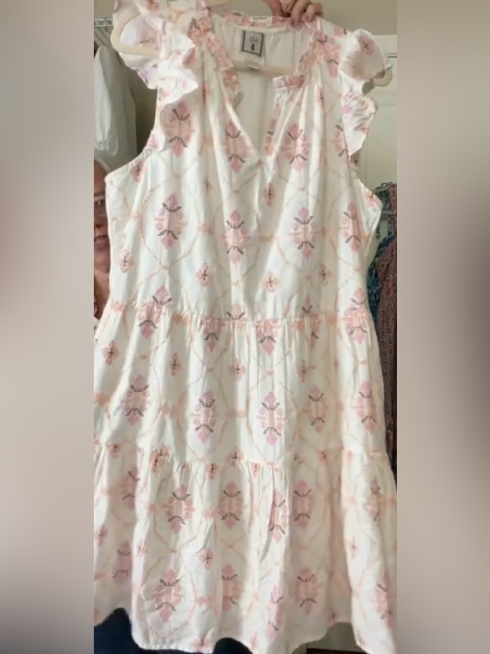 Léa Midi Dress, Size XL 100% Cotton